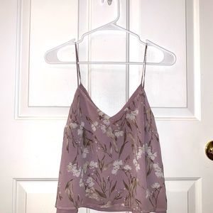 Mauve Flowy Floral Tank
